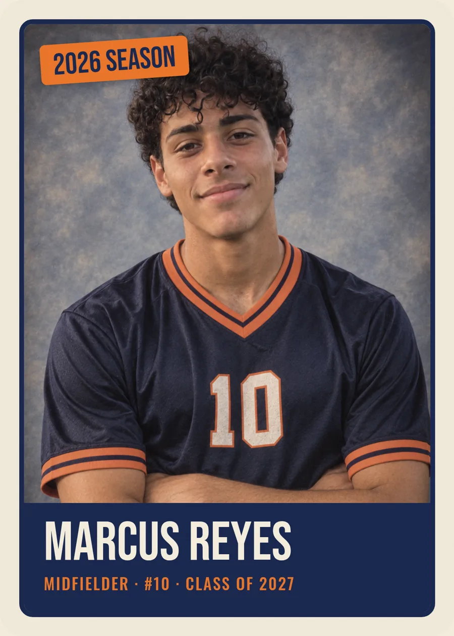 Retro trading card